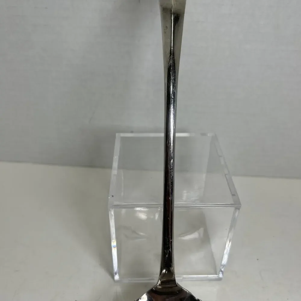 Vtg JB Silver Plate Punch/ Soup Ladle Double Lip 12